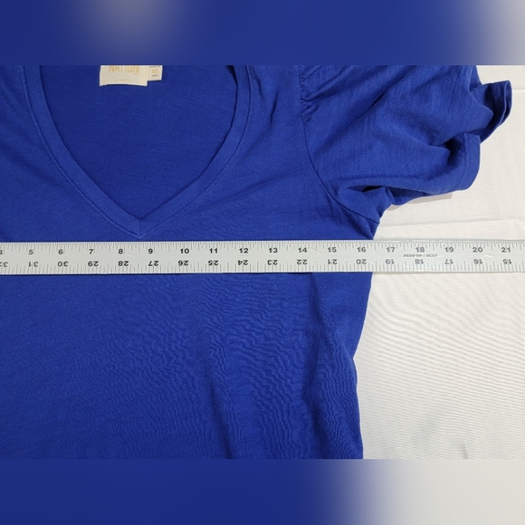 Nation LTD Anthropologie Mallory Dress Royal Blue 100% Cotton Size XS - Picture 9 of 11